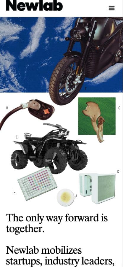 Newlab Project - Another perspective of the Newlab application, highlighting its modern design and functionality.